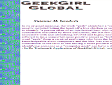 Tablet Screenshot of geekgirl.com